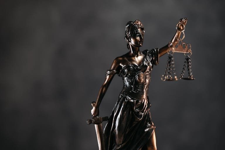 Themis Sculpture with Libra