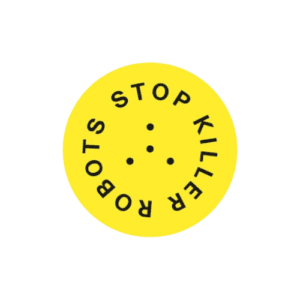 SKR (Stop Killer Robots Coalition) logo, reflecting Avi Perera's commitment to ethical AI.