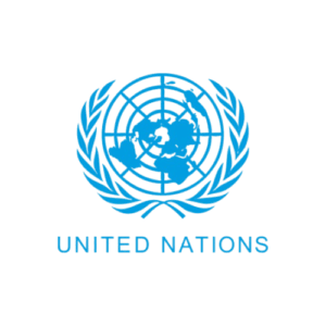United Nations official logo, symbolizing Avi Perera's work and advisory roles in global AI policy and international treaties.