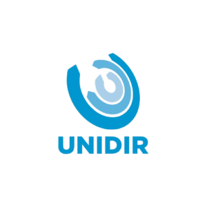UNIDIR (United Nations Institute for Disarmament Research) logo, partnered with Avi Perera on AI security and international law.